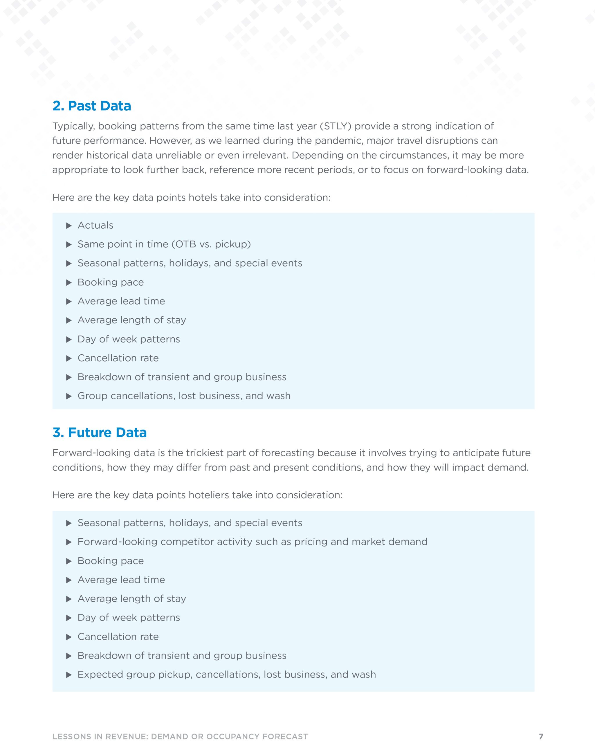 Page 6 - Building the Demand Forecast Data Inputs